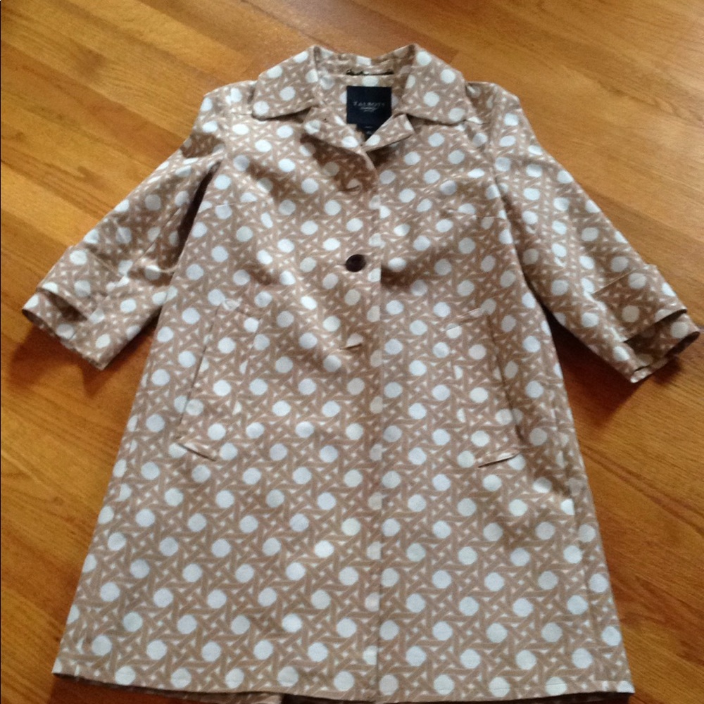 TALBOTS HOST PICK Cotton Trench Trellis Weave 6P